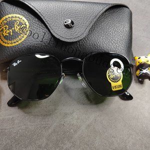 🍃Ray-Ban 3548 51mm Dark green lens with black frame Sunglasses